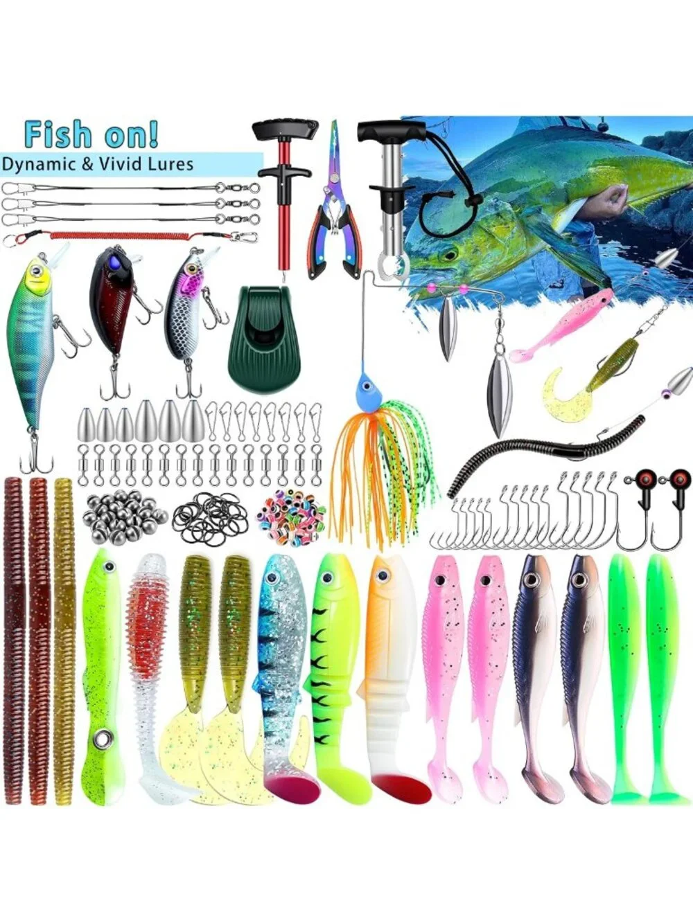 Waterproof Fishing Backpack with Tackle Boxes & Rod Holder - Camouflage Gear Kit